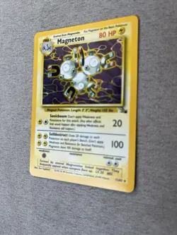 CLEAN Pokemon Fossil Magneton 11/62 Holo Rare Unlimited English 1999 80 HP - Image 2