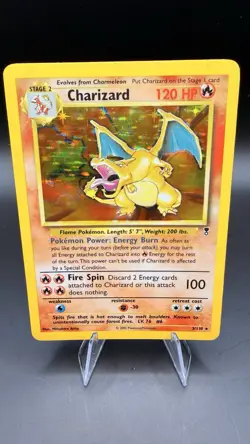 Pokemon TCG Charizard Legendary Collection Holo Rare Charizard Grail! LP-MP - Image 2