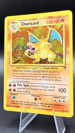Pokemon TCG Charizard Legendary Collection Holo Rare Charizard Grail! LP-MP - Image 5