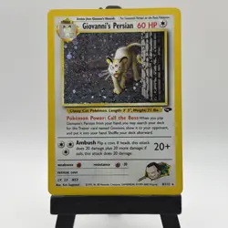 Giovanni's Persian 8/132 Holo Rare Gym Challenge Pokemon Moderately Played - Image 1