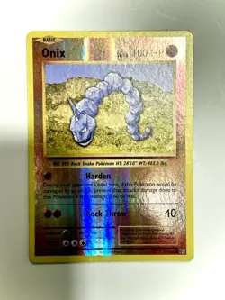 Onix 61/108 Common Evolutions Pokemon Reverse Holo Near Mint - Image 1