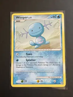 Pokemon TCG Wooper Secret Wonders 118/132 LP - Image 1