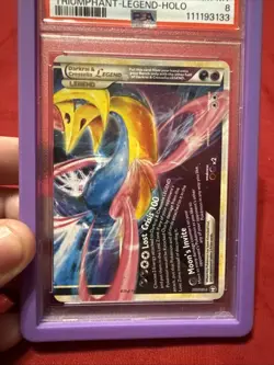 Pokemon Darkrai Cresselia Legend 100/102 Triumphant PSA 8 - Image 5