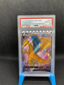 Pokemon TCG Charizard V Holo Promo SWSH050 SWSH Promo EN 2020 PSA 10 - Image 1