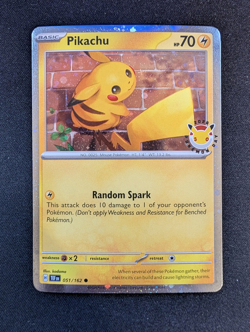 Pikachu 51/162 Stamped 2026 Pokemon Day 30th Anniversary Promo - Image 1