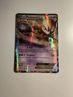 Pokemon TCG Mewtwo EX 54/113 Legendary Treasures Holo Ultra Rare EX 2013 - Image 1