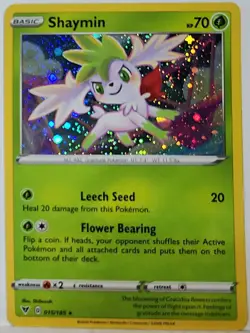 Shaymin 015/185 Cosmos Holo Rare Pokemon TCG Promo - Image 1