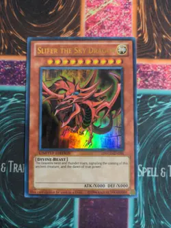 Yu-Gi-Oh! Slifer the Sky Dragon YGLD-ENG01 Limited Ultra Rare NM a1/ - Image 1