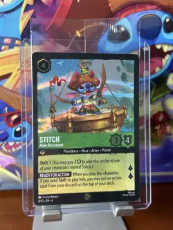 SEALED🔹Stitch Alien Buccaneer 8/P2 Azurite Sea Promo Card🔹Disney Lorcana TCG - Image 3