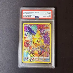 Pokemon Pikachu TCG Crown Zenith Holo Card 160/159 Secret Rare PSA 10 - Image 1