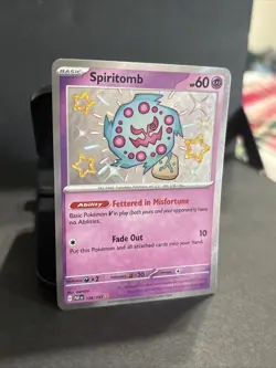 Pokemon Spirtomb 158/081 Pokemon Card Shiny Secret Rare Near Mint - Image 2