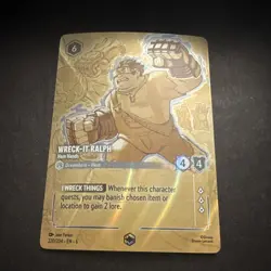 Disney Lorcana Wreck-It Ralph Ham Hands Foil Card 220/204 Dreamborn Hero - Image 1