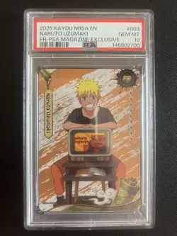 Kayou Naruto Uzumaki #003 2025 PSA Magazine Exclusive Promo Card - PSA 10 - Image 1