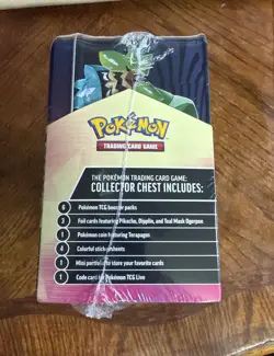 Pokemon Surging Sparks Stellar Crown Fall 2024 Collector Chest Tin New Sealed - Image 3