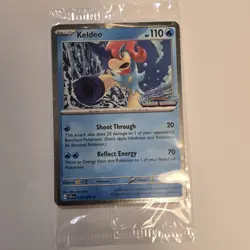 Pokemon TCG: Chaos Rising Stamped Promo - Keldeo (019/086) Sealed Cosmo Holo - Image 1