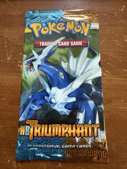 Pokemon HS Triumphant Booster Pack Dialga Rare Factory Sealed 2010 Vintage - Image 1