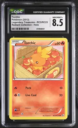 CGC 8.5 - Torchic #RC5 Pokemon Legendary Treasures - Image 1