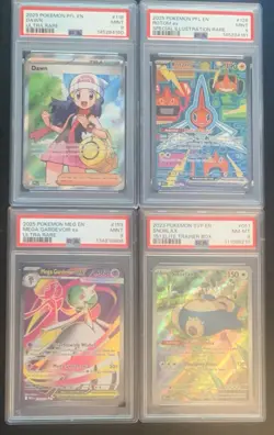 Pokemon PSA Lot - 4x Graded - Snorlax, Gardevoir, Dawn, Rotom - Image 1