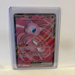 Pokemon TCG Mew Ex 193/165 Ultra Rare Full Art Scarlet & Violet 151 Mint Mew - Image 1