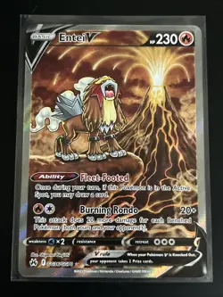 Pokemon TCG Entei V GG36/GG70 Crown Zenith NM Fast Shipping - Image 1