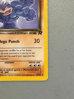 Dark Machamp – Pokemon Team Rocket - 27/82 – Rare – MP - Image 4
