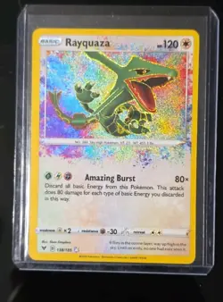 Pokemon TCG Rayquaza Amazing Rare, Vivid Voltage 138/185, Near Mint Condition - Image 1