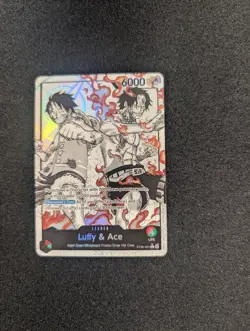 Bandai One Piece Card Game Luffy & Ace Leader ST30-001 Holo English 6000 - Image 1