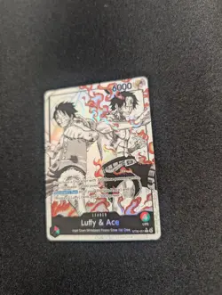 Bandai One Piece Card Game Luffy & Ace Leader ST30-001 Holo English 6000 - Image 2