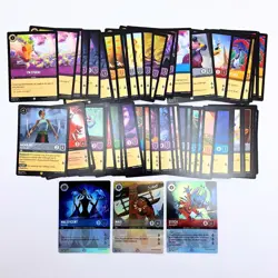 Disney Lorcana TCG Lot of 50+ Cards & 3 Promo Cold Foils Stitch Moana - Image 1