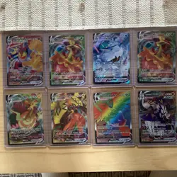 Pokemon TCG Vivid Voltage Holo 8-Card Lot VMAX/V: Machamp, Flapple, Calyrex - Image 1