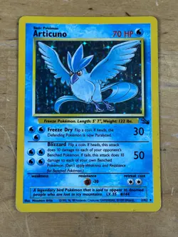 Articuno 2/62 Fossil Holo 1999 Expansion Set Pokemon TCG Card - Image 1
