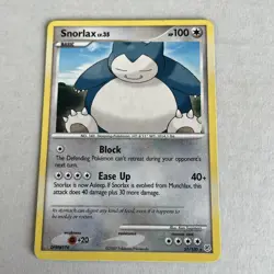 Snorlax 37/130 Diamond & Pearl Regular Rare Pokemon Card LP - Image 1
