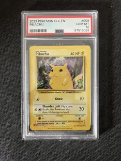 PSA 10 Pikachu Classic Collection 008/034 GEM MINT Graded Pokemon Card - Image 1
