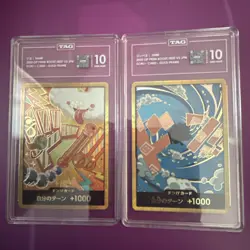 TAG MINT 10 DON Nami & Jinbe PRB-02 Gold Frame THE BEST vol.2 One Piece Card 42 - Image 1