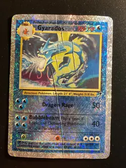 Pokemon Card - Gyarados 12/110 Reverse Holo - Legendary Collection-ENG-Poor - Image 1