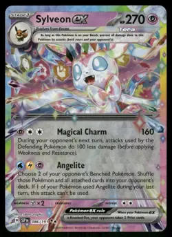 Sylveon Ex 086/191 Double Rare Holo Surging Sparks Pokemon TCG trading card - Image 1