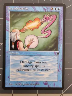MTG ⭐ Legends ⭐ Reverberation ⭐ Vintage Legacy ⭐ Reserved List ⭐NM - Image 1