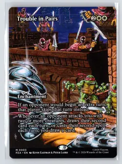 Trouble in Pairs (Borderless) #3 Teenage Mutant Ninja Turtles Source MTG - Image 1