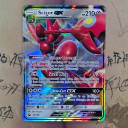 Scizor GX 90/168 SM Celestial Storm Holo NM Pokemon Card English - Image 1