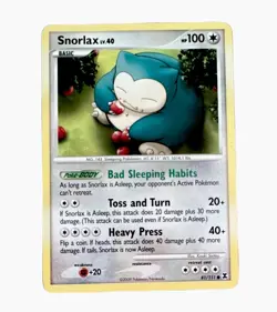 Nintendo Snorlax 81/111 Rising Rivals Rare Regular English 2009 100 HP - Image 1