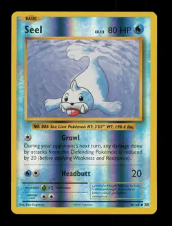 REVERSE HOLO SEEL COMMON 28/108 LP POKEMON - Image 1