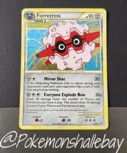 Forretress 3/90 - Heart Gold Soul Silver Undaunted *NM* Holo Rare Pokemon Card - Image 1