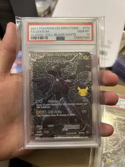 Pokemon 2021 Zekrom 114 Full Art Classic Collection Celebrations GEM MINT PSA 10 - Image 1