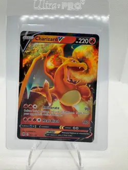 Charizard V 017/172 Holo V Rare Brilliant Stars Pokemon Near Mint - Image 1