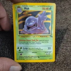 Pokemon TCG Muk Holo Rare Fossil 13/62 1999 English Stage 1 70 HP - Image 1