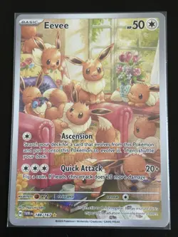 Pokemon TCG Eevee 188/167 Twilight Masquerade Holo - Image 2