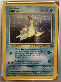 Pokemon TCG Lapras 10/62 Fossil Holo Rare PSA 5 EX Vintage 1999 WOTC - Image 5