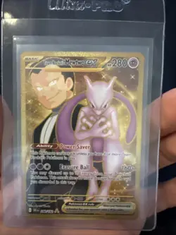 Pokemon TCG Mewtwo EX Team Rockets Hyper Rare Card 240/182 Destined Rivals NM - Image 1