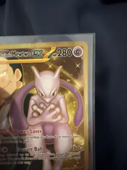 Pokemon TCG Mewtwo EX Team Rockets Hyper Rare Card 240/182 Destined Rivals NM - Image 3