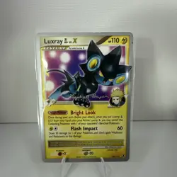 Pokemon TCG Luxray GL LV. X 109/111 2009 World Championships MP Card Signed - Image 1